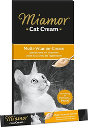 MIAMOR Cat Confect Multi-Vitamin-Cream - przysmak dla kota - 90 g (6x15 g)