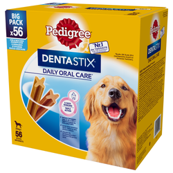 PEDIGREE Dentastix Maxi Big Pack 56 sztuk - przysmak dentystyczny dla psów ras dużych  - 8x270 g