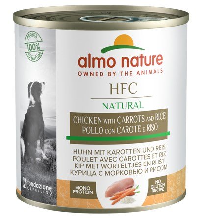 ALMO NATURE HFC Cuisine Dog kurczak z marchewką i ryżem - mokra karma dla psa - 280g