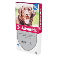 BAYER Advantix dla psów od 25 do 40kg pipeta 4x4,0ml
