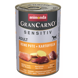ANIMONDA Grancarno Sensitiv  indyk z ziemniakami - mokra karma dla psa - 400g
