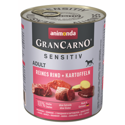 ANIMONDA Grancarno Sensitiv wołowina z ziemniakami - mokra karma dla psa - 800g