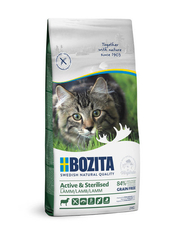BOZITA Active & Sterilised Grain free Lamb - sucha karma dla kotów wychodzących po sterylizacji - 2kg