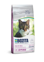 BOZITA Hair & Skin Wheat free Salmon - sucha karma dla kotów z problemami ze skórą i sierścią - 2kg