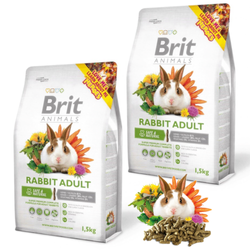 BRIT Animals Rabbit Adult Complete - karma dla królika - 2x1,5 kg