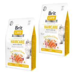 BRIT Care Cat Grain-Free Haircare - sucha karma dla kota - 2x2 kg 