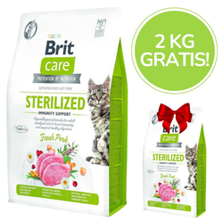 BRIT Care Grain-Free Sterilized Immunity - sucha karma dla kota - 7 kg + 2 kg GRATIS!