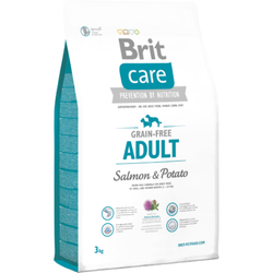 BRIT Care Grain-free Adult Salmon & Potato - sucha karma z łososiem i ziemniakami dla psów dorosłych ras małych i średnich - 3 kg