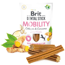 BRIT Dental Stick Mobility Curcum & Collagen  - przysmak dla psa - 251 g