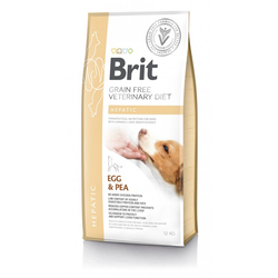 BRIT Grain Free Vet Diets Dog Hepatic Jajko & Groszek - sucha karma dla psa - 12 kg