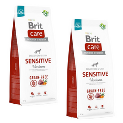 Brit Care Grain-Free Sensitive Venison – sucha karma dla psa - 2x12 kg