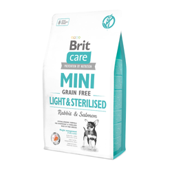 Brit Care Mini Grain Free Light Sterilised - sucha karma  dla psów dorosłych małych ras z nadwagą i po sterylizacji - 2 kg