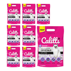 CALITTI Crystals Lavender - żwirek silikonowy dla kota - 8x3,8l