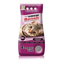 CERTECH Super Benek Compact Lawenda - żwirek dla kota zbrylający - 5 l