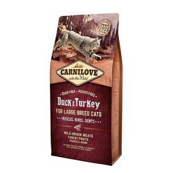 Carnilove Cat Grain free Duck & Turkey Large Breed - karma dla kotów dużych ras - 6kg