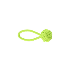 DINGO Piłka z rączką Energy zielona - zabawka dla psa - 6 x 22 cm