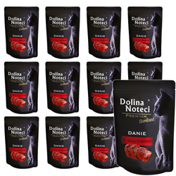 DOLINA NOTECI Premium Sterilised Danie z wołowiny - mokra karma dla kotów sterylizowanych - 12x85g