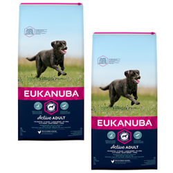 EUKANUBA Active Adult Large Breed- sucha karma dla psów dorosłych, dużych ras, z kurczakiem - 2x15 kg