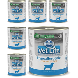 FARMINA Vet Life Hypoallergenic Fish & Potato Canine - mokra karma dla psa - 6x300 g
