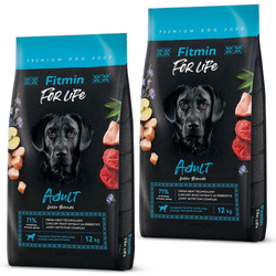 FITMIN For Life Adult large breed - sucha karma dla psa - 2x12 kg