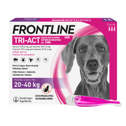 FRONTLINE Tri-act L 20-40 kg - Krople przeciw pasożytom dla psa - 3 x 4 ml