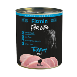 Fitmin For Life Dog - mokra karma dla psa z indyka - 800g