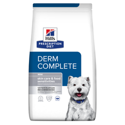 HILL'S Prescription Diet Derm Complete Canine Mini - sucha karma dla psów małych ras z alergią skórną - 1,5 kg
