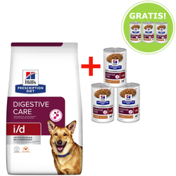 Hill's Prescription Diet Canine I/D - sucha karma dla psa wspomagająca ochronę układu trawiennego  - 12 kg + GRATIS!