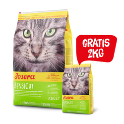 JOSERA SensiCat -  sucha karma dla kota 10 kg + 2kg GRATIS!