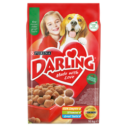 PURINA Darling Wołowina z kurczakiem - sucha karma dla psa - 10 kg
