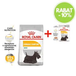 Royal Canin CCN MINI DERMACOMFORTCOMFORT 3kg + mokra karma, 12x85g 