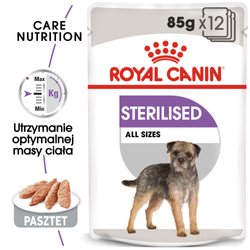 Royal Canin CCN Sterilised Loaf - mokra karma dla psa dorosłego - 12x85 g