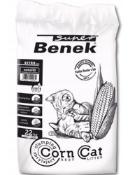 SUPER BENEK Corn Cat Ultra Naturalny - żwirek do kuwety - 35l