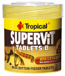 TROPICAL Supervit Tablets B - pokarm dla rybek - 36g