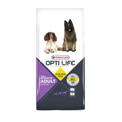 VERSELE LAGA Opti Life Adult Active - wysokoenergetyczna karma z kurczakiem dla psów aktywnych 12,5kg