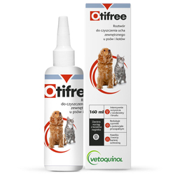 VETOQUINOL Otifree - preparat do czyszczenia uszu - 160 ml