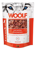 WOOLF Salmon Chunkies - przysmak dla psa i kota - 100g