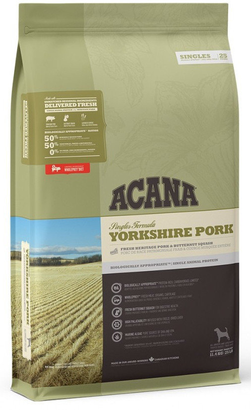 ACANA SINGLES Yorkshire Pork - sucha karma dla psa - 11,4kg