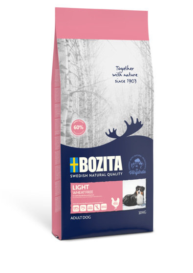 BOZITA Light Wheat Free - sucha karma dla psów z nadwagą - 10kg