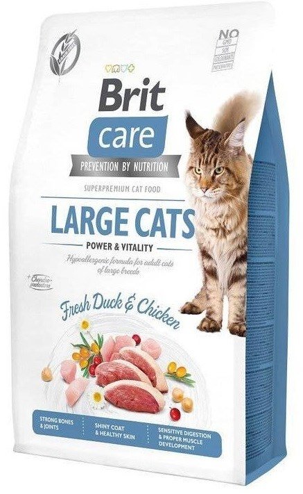 BRIT Care Grain-Free Adult Power&Vitality Large Cats - sucha karma dla kota - 7 kg
