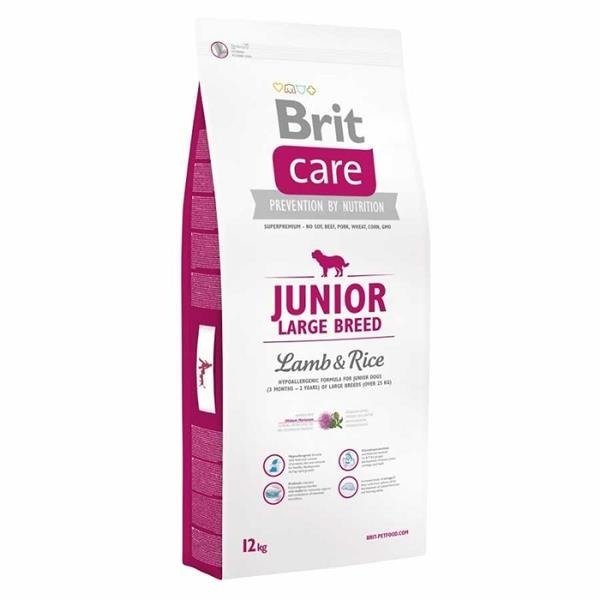 BRIT Care Junior Large Breed Lamb & Rice - sucha karma z jagnięciną i ryżem dla szczeniąt dużych ras - 12kg
