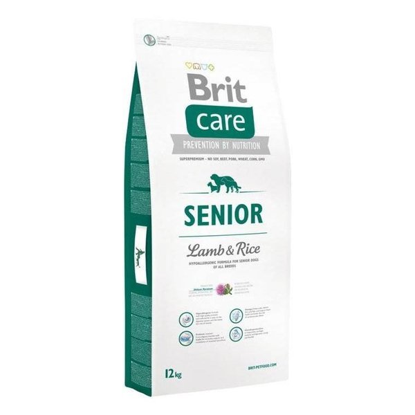 BRIT Care Senior Lamb & Rice - sucha karma dla starszych psów - 12 kg