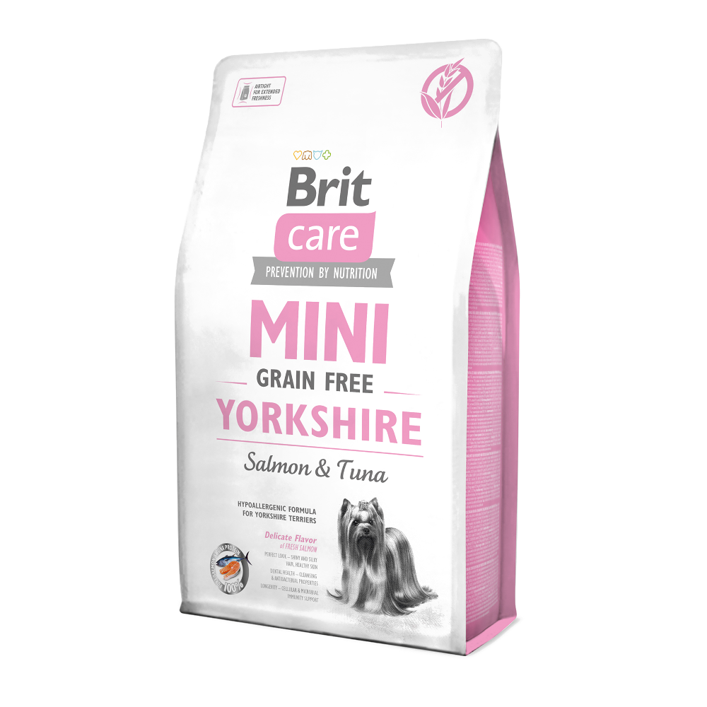 Brit Care Adult Mini Grain Free Yorkshire - sucha karma z łosiem i tuńczykiem dla psa - 2 kg