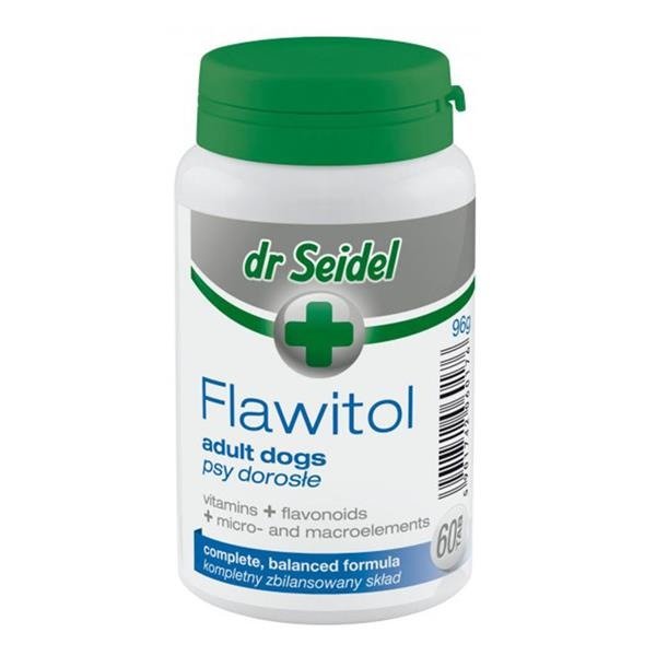 DR SEIDEL Flawitol - tabletki poprawiające kondycję dla psów dorosłych 200tab.