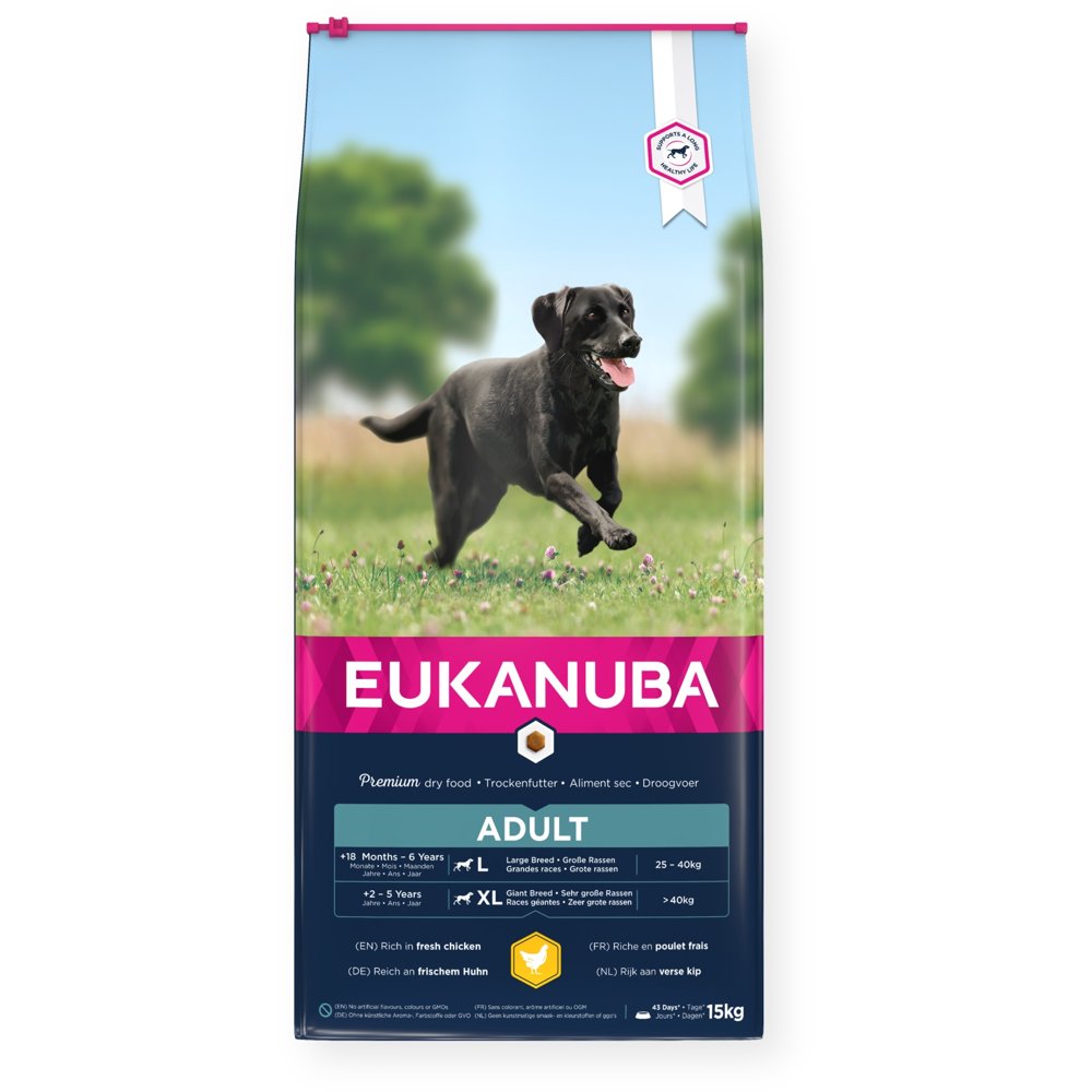 EUKANUBA Active Adult Large Breed - sucha karma dla psów dorosłych dużych ras z kurczakiem - 15kg