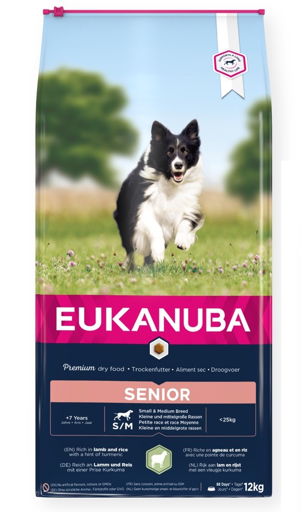 EUKANUBA Mature & Senior Lamb & Rice - karma dla starszych psów - 12 kg