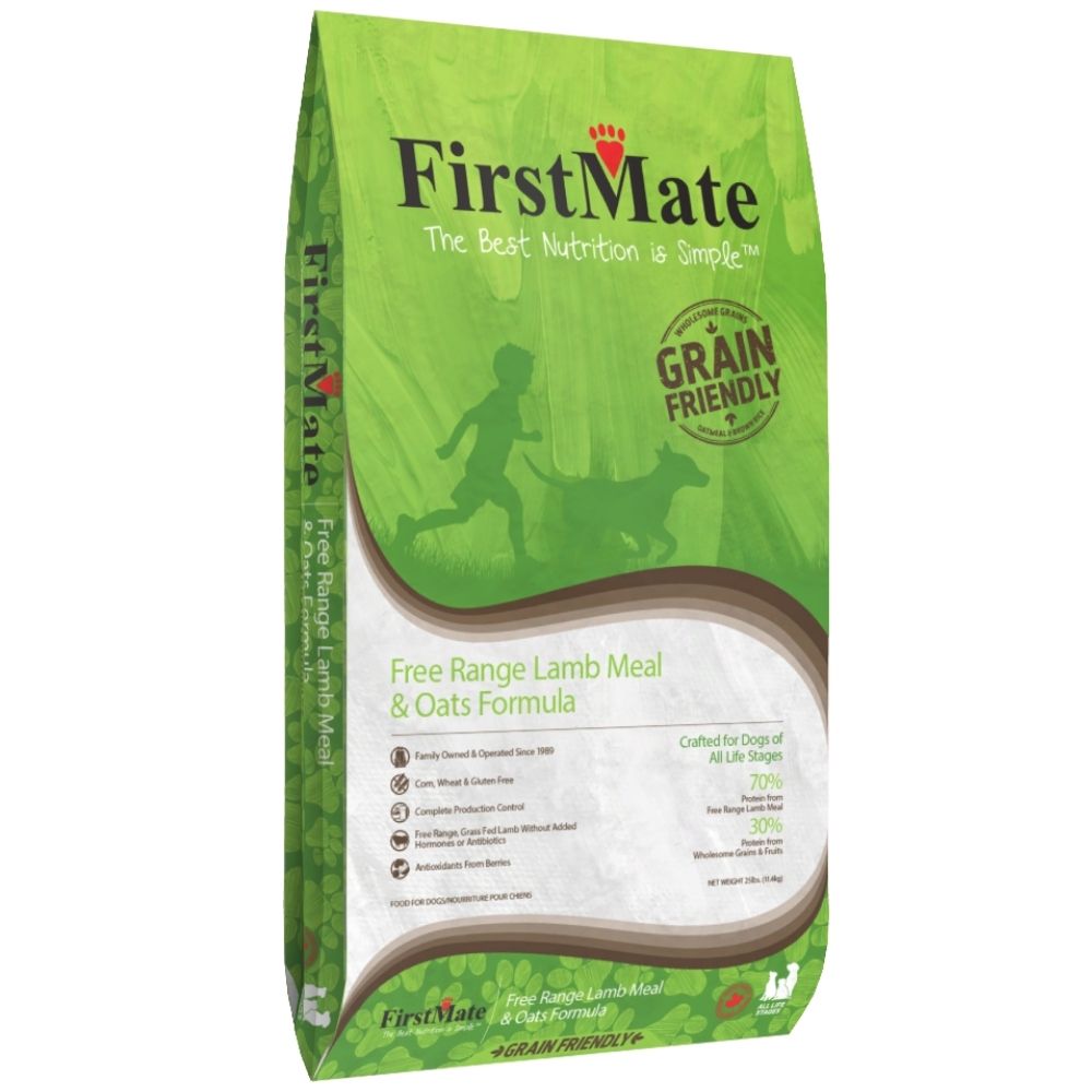 FirstMate Grain-Friendly Free Range Lamb & Oats Formula - sucha karma dla psa - 11,4 kg