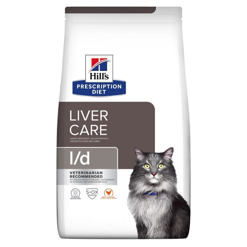 Hill's Prescription Diet Liver Care Feline l/d - sucha karma dla kotów dorosłym - 1,5 kg