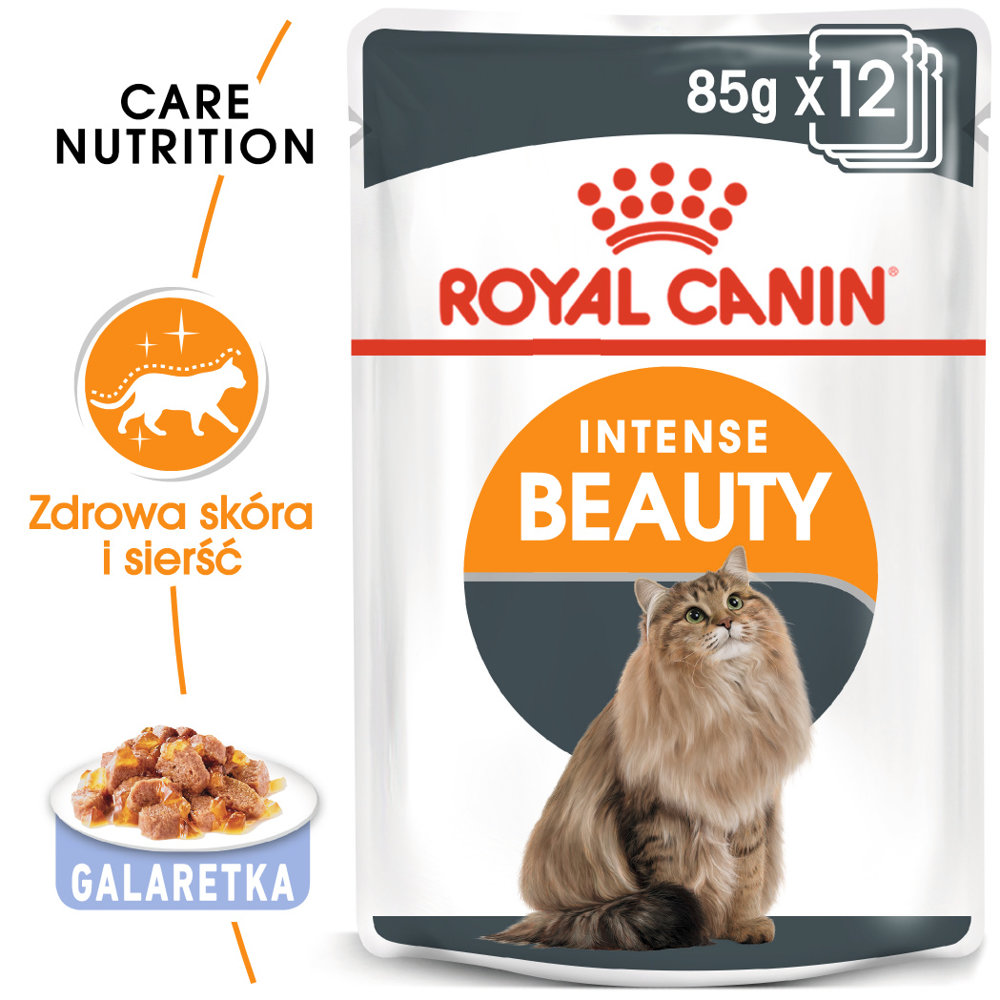 ROYAL CANIN FCN Intense Beauty w galaretce - mokra karma dla kota dorosłego - 12x85g