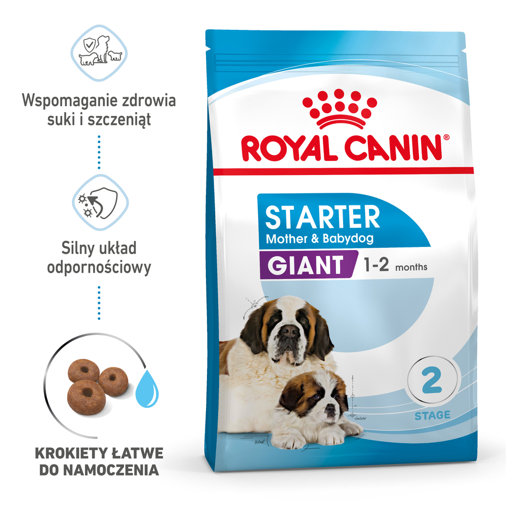 Royal Canin SHN Giant Starter Mother&Babydog - sucha karma dla szczeniąt - 15 kg